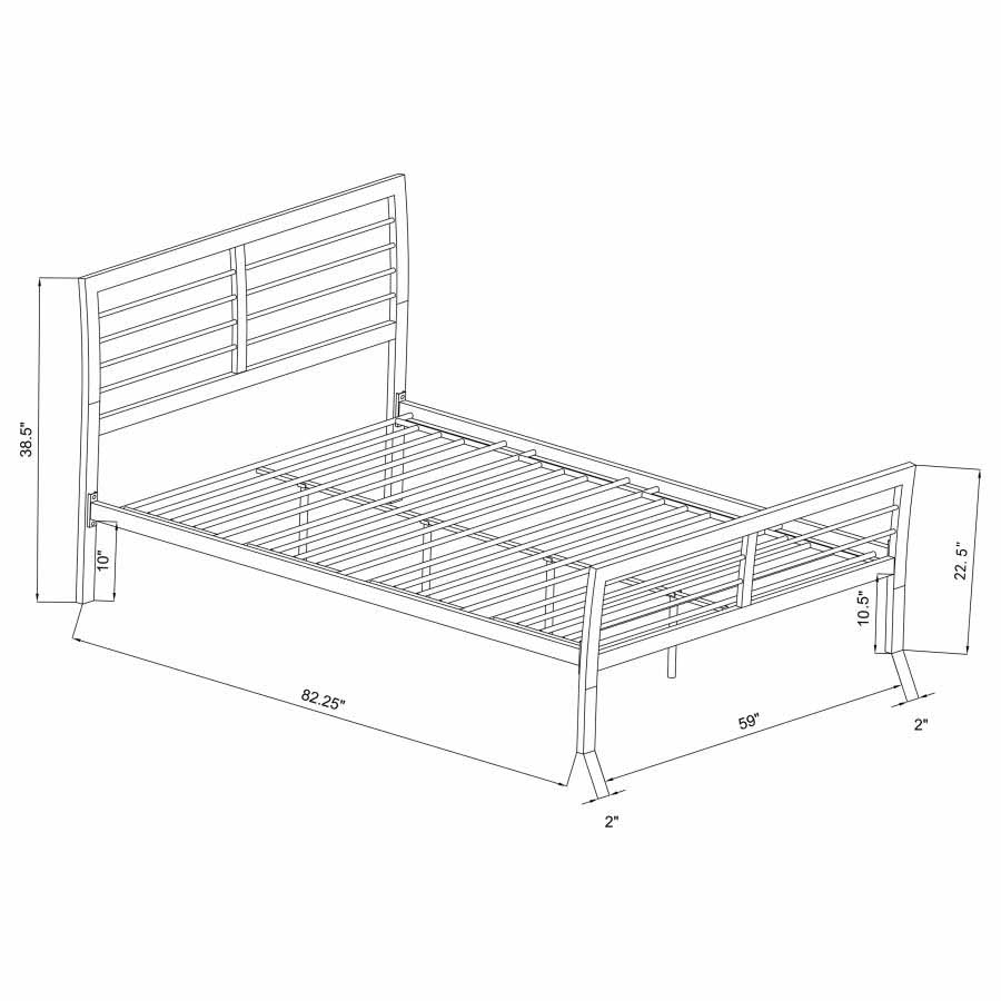 Queen Cooper Metal Bed Frame by Coaster