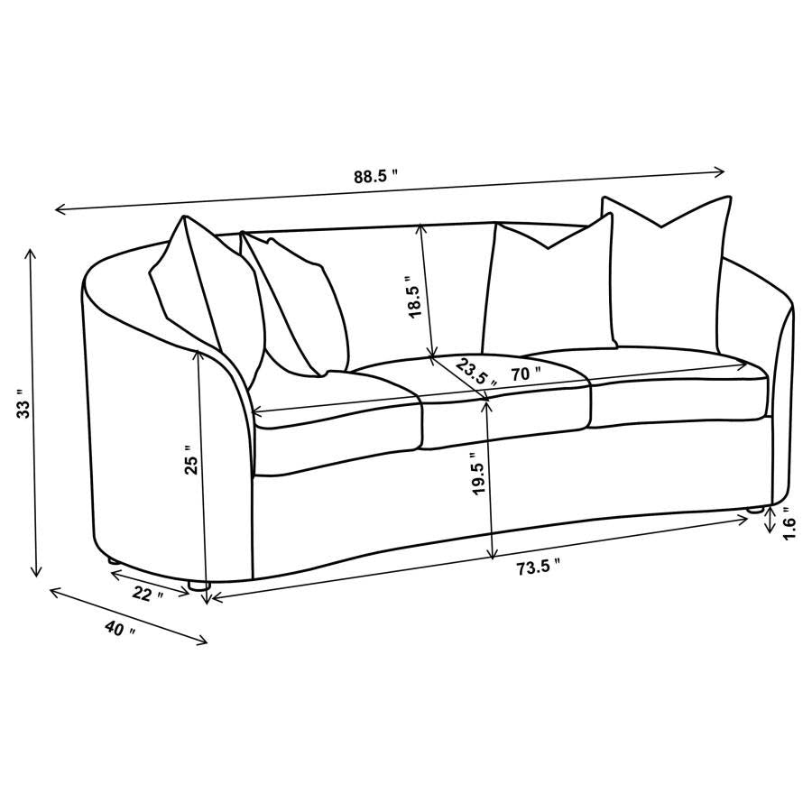 Rainn Sofa and Love Seat by Coaster