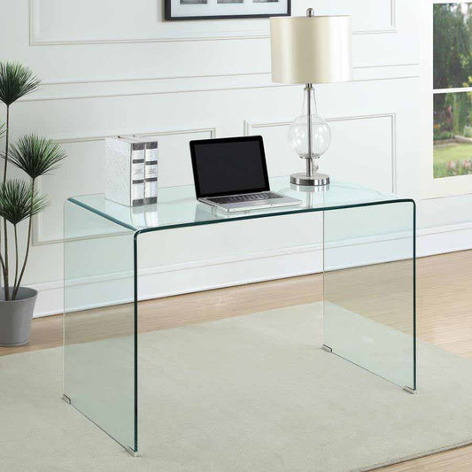 Ripley Tempered Glass Writing Desk by Coaster