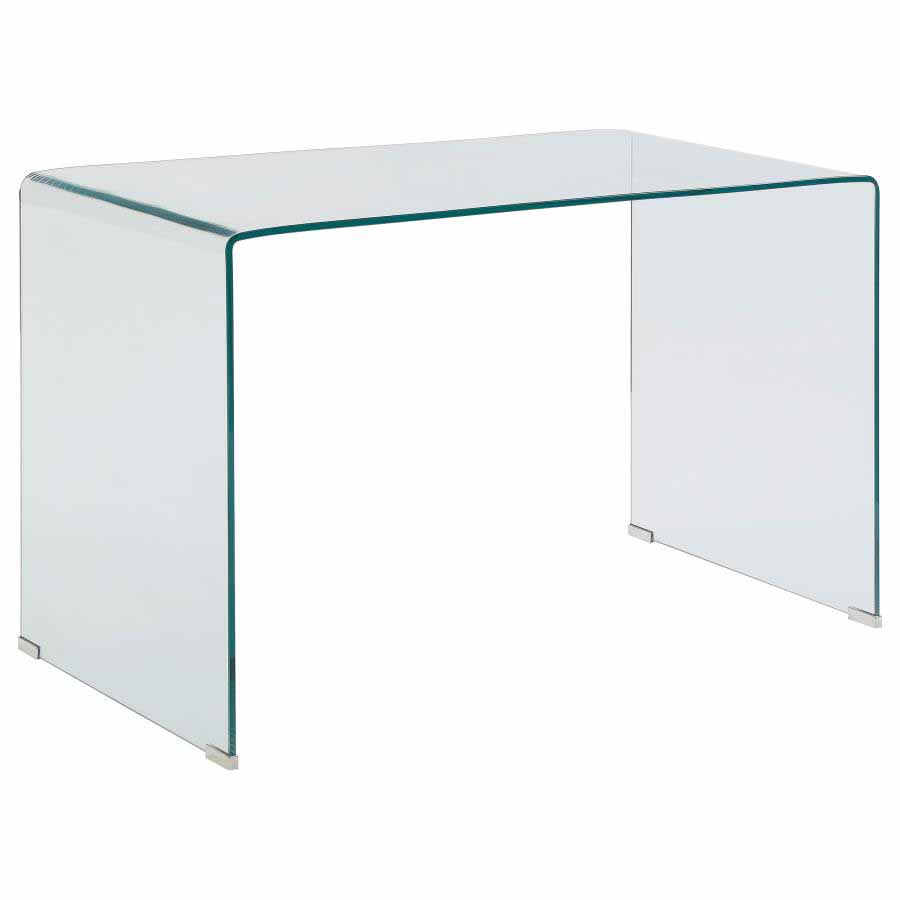 Ripley Tempered Glass Writing Desk by Coaster