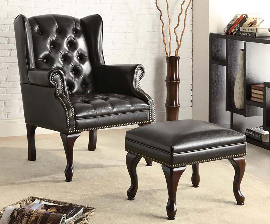 Roberts Accent Chair and Ottoman by Coaster