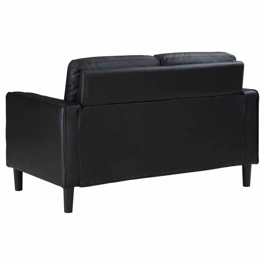 Ruth Black Sofa, Love Seat, and Chair by Coaster