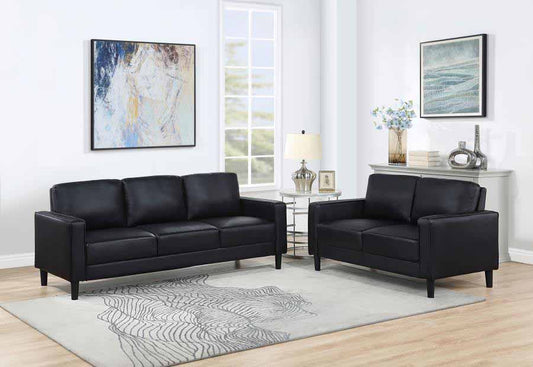 Ruth Black Sofa and Love Seat by Coaster