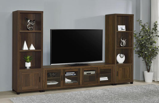 Sachin Dark Pine Entertainment Center by Coaster