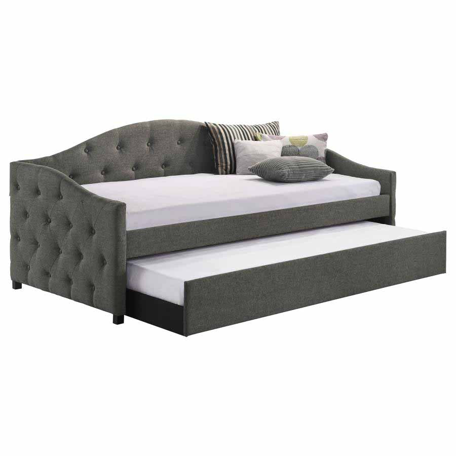 Sadie Grey Daybed with Trundle by Coaster