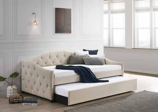 Sadie Taupe Daybed with Trundle by Coaster