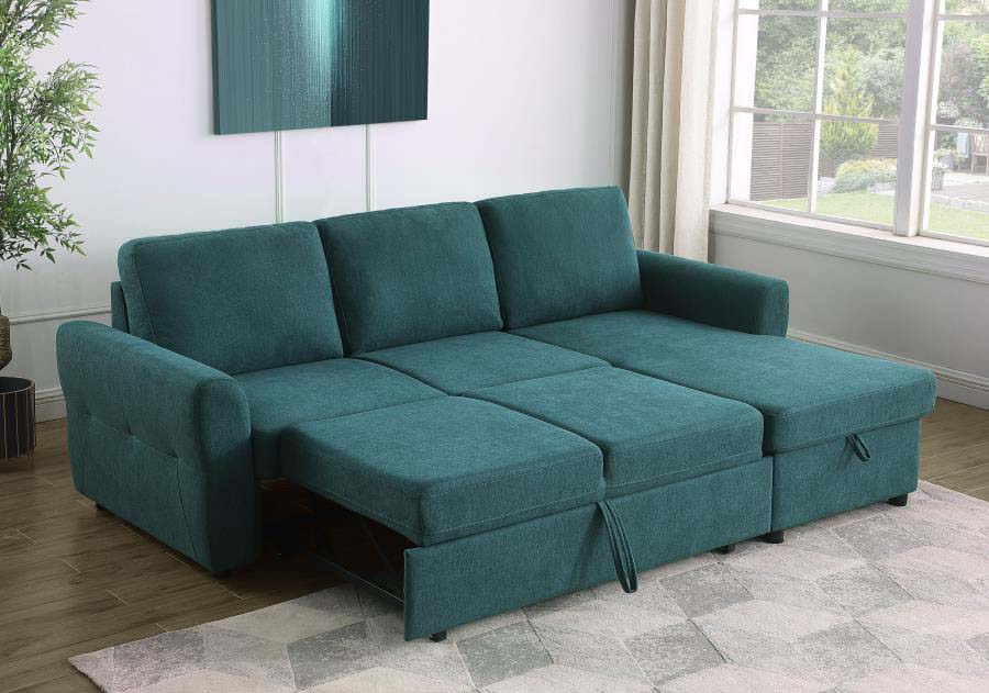 Sleeper deals sectional blue