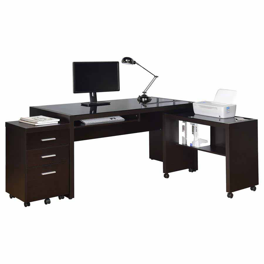 Skeena Home Office 3-piece Desk Set by Coaster