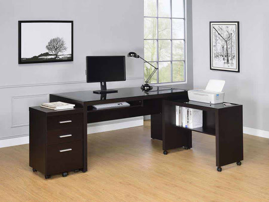 Skeena Home Office 3-piece Desk Set by Coaster