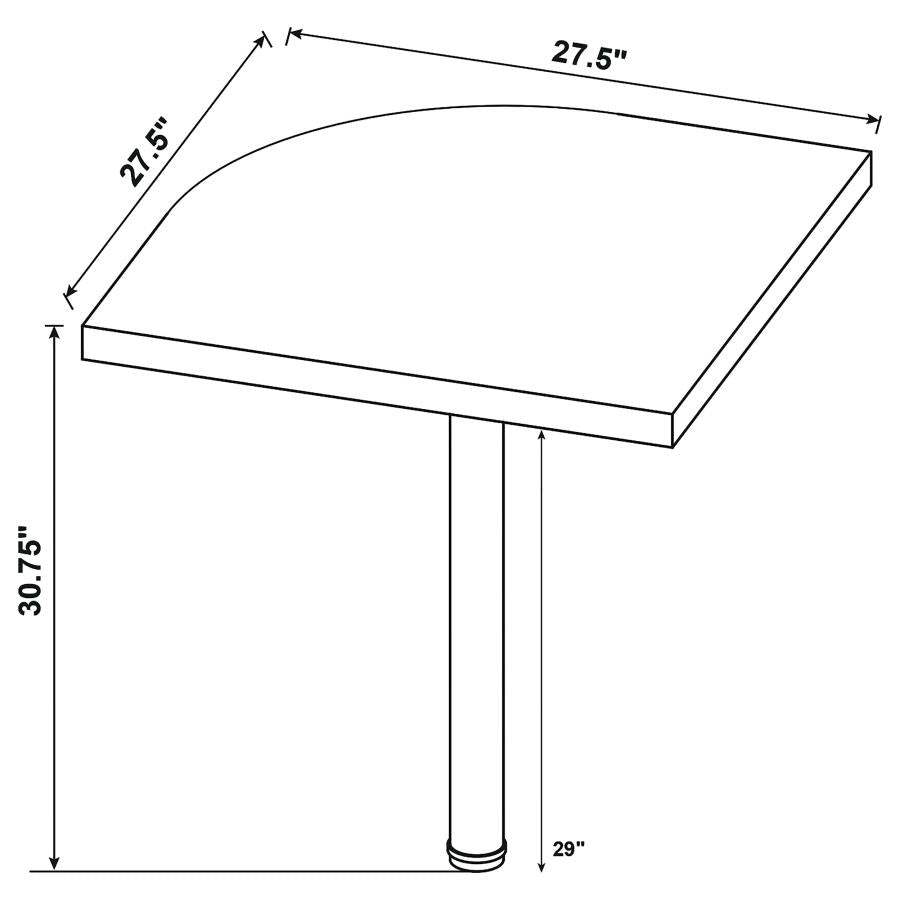 Skylar 2-piece Desk Set with File Cabinet by Coaster