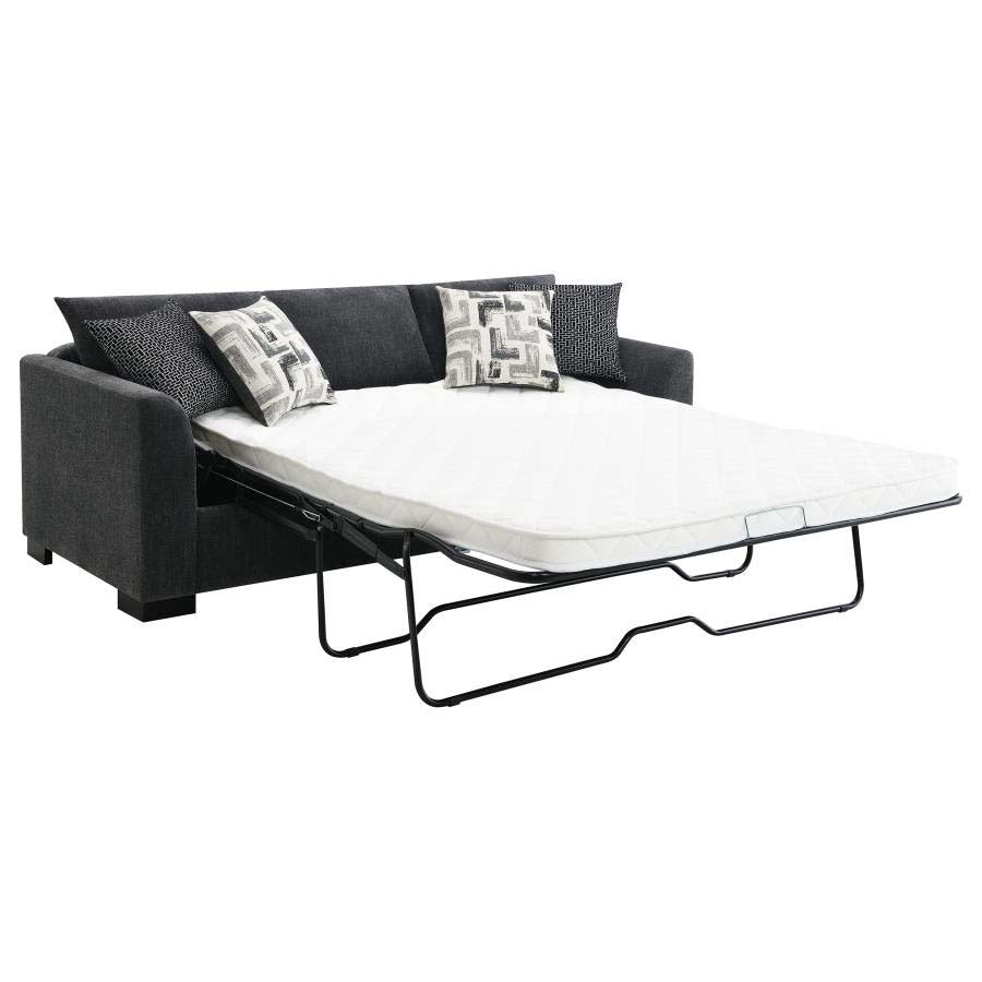 Storey Dark Grey Sleeper Sectional by Coaster