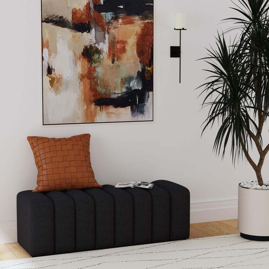 Summer Charcoal Accent Bench by Coaster