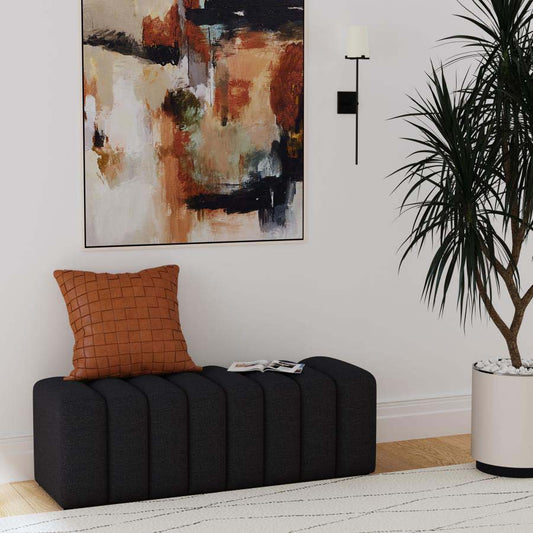 Summer Charcoal Accent Bench by Coaster