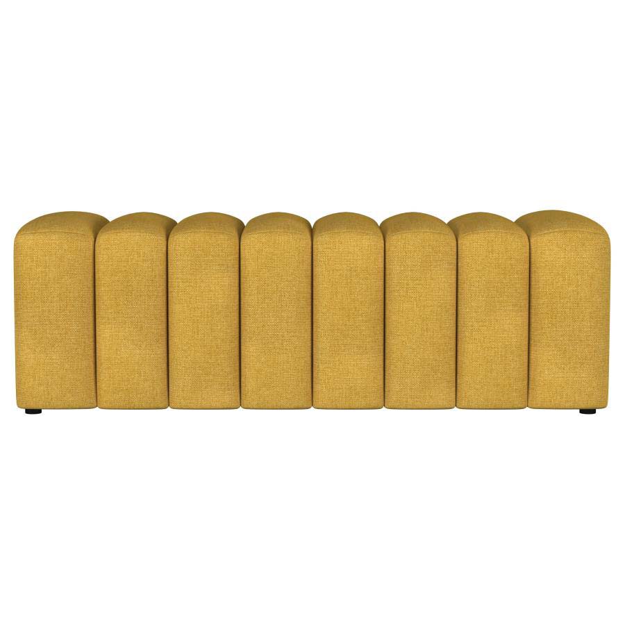 Summer Mustard Yellow Accent Bench by Coaster