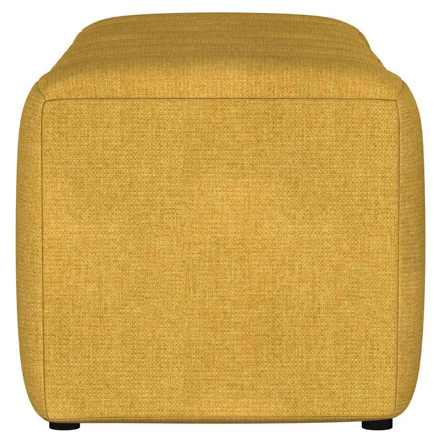Summer Mustard Yellow Accent Bench by Coaster