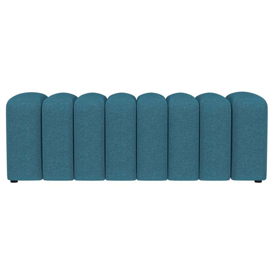 Summer Peacock Blue Accent Bench by Coaster