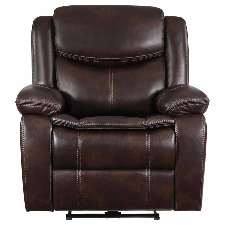 Sycamore Dark Brown Power Recliner by Coaster