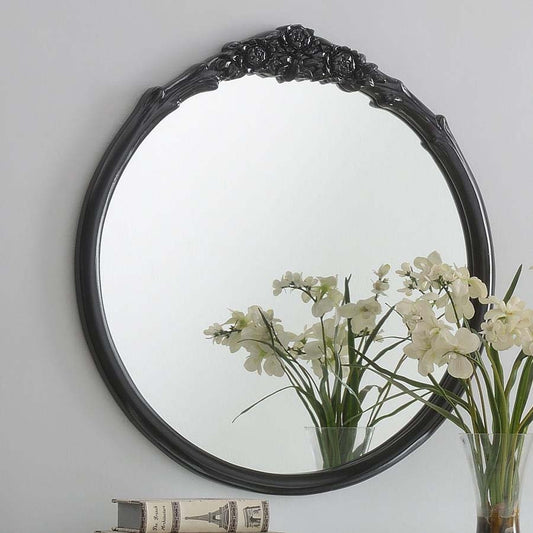 Sylvie Black French Provincial Wall Mirror by Coaster