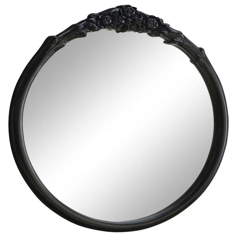 Sylvie Black French Provincial Wall Mirror by Coaster