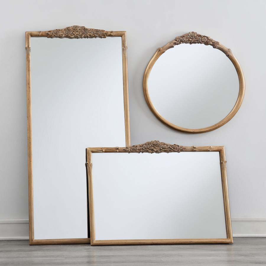Sylvie White French Provincial Wall Mirror by Coaster