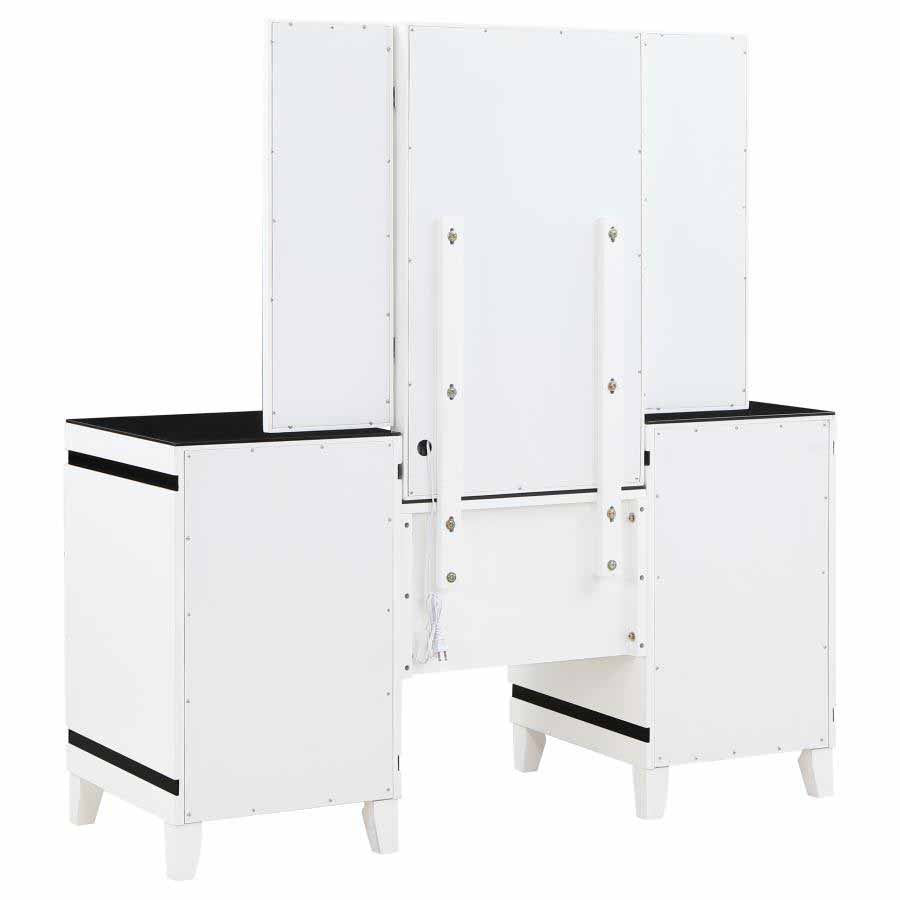 Talei 6-Drawer Vanity Set with Lighted Mirror & Stool by Coaster