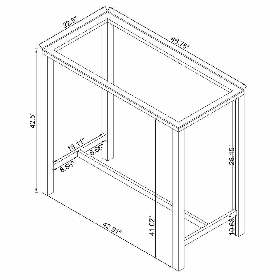 Tolbert Bar Table by Coaster