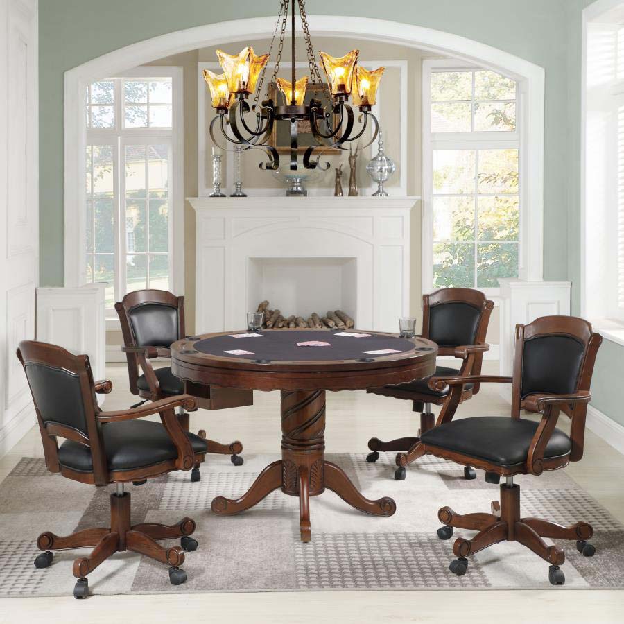 Turk Game Table Set (table and 4 chairs) by Coaster
