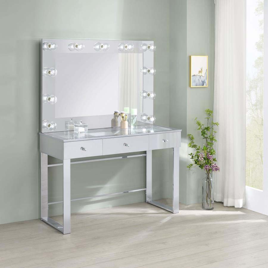 Umbridge Vanity with Lighted Mirror by Coaster