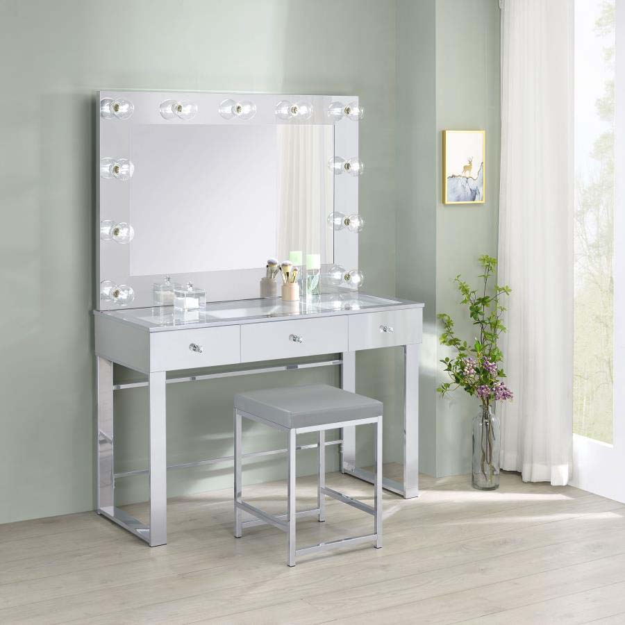 Umbridge Vanity with Lighted Mirror by Coaster