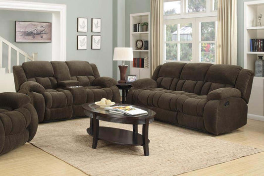 Weissman Reclining Sofa and Love Seat by Coaster