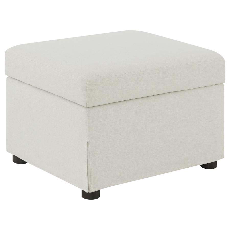 Winter Beige Storage Ottoman by Coaster