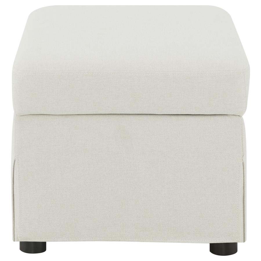 Winter Beige Storage Ottoman by Coaster