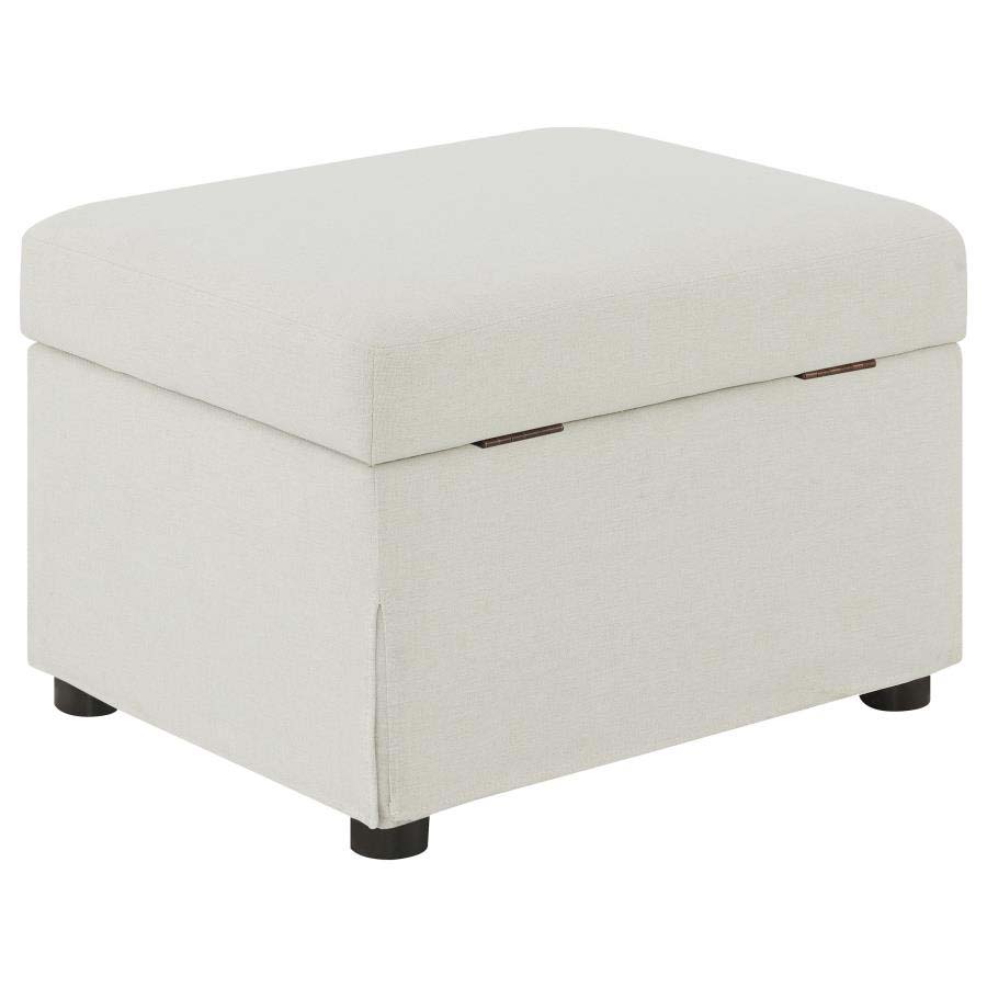 Winter Beige Storage Ottoman by Coaster