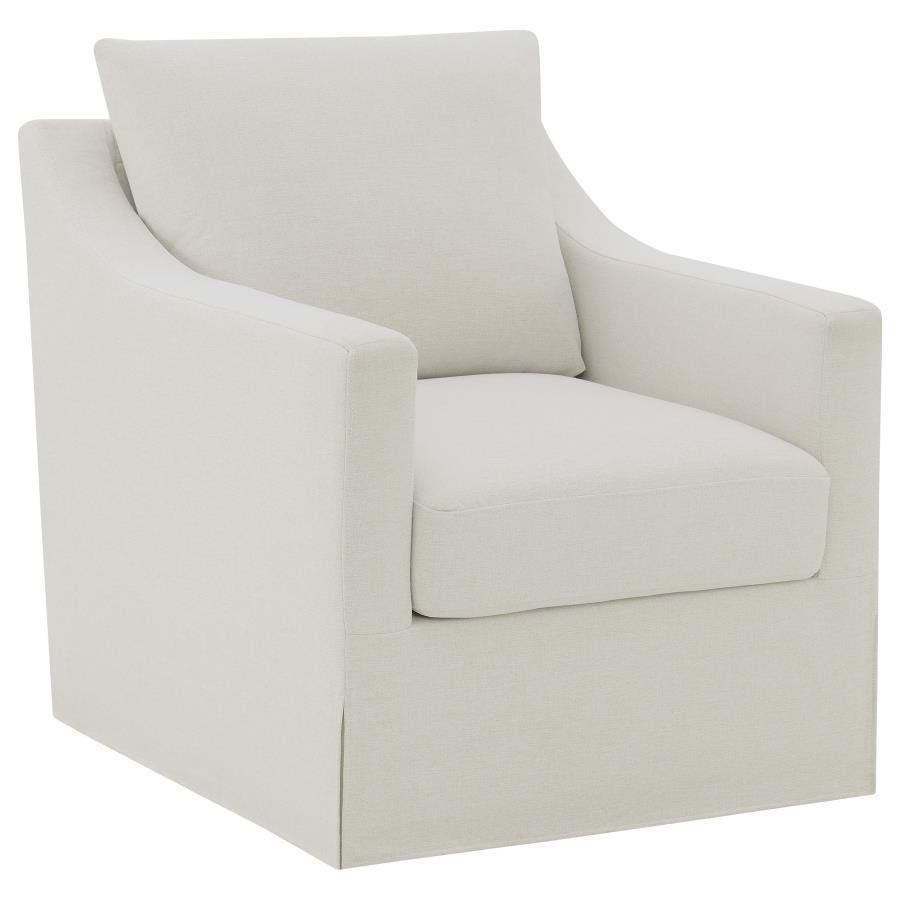 Winter Beige Swivel Accent Chair by Coaster