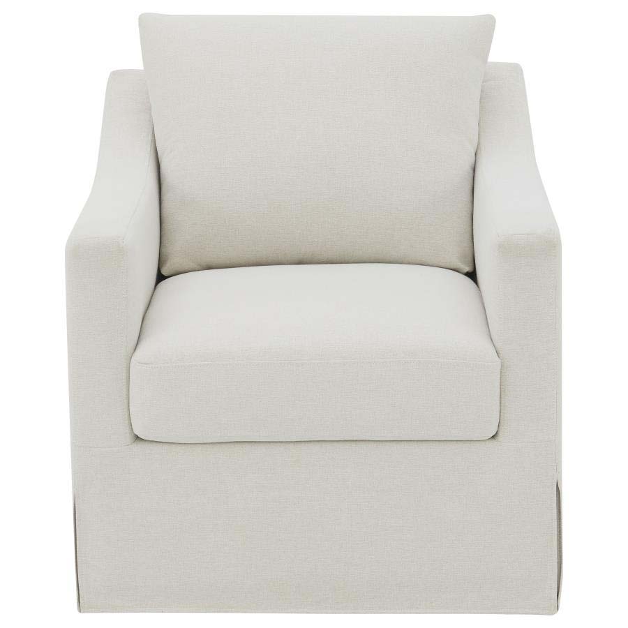 Winter Beige Swivel Accent Chair by Coaster