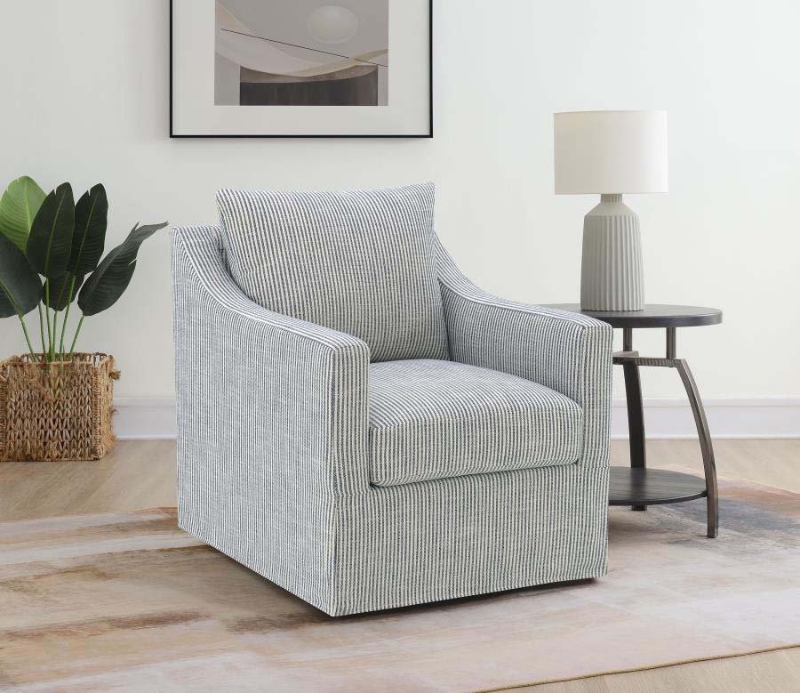 Winter Grey Swivel Accent Chair by Coaster
