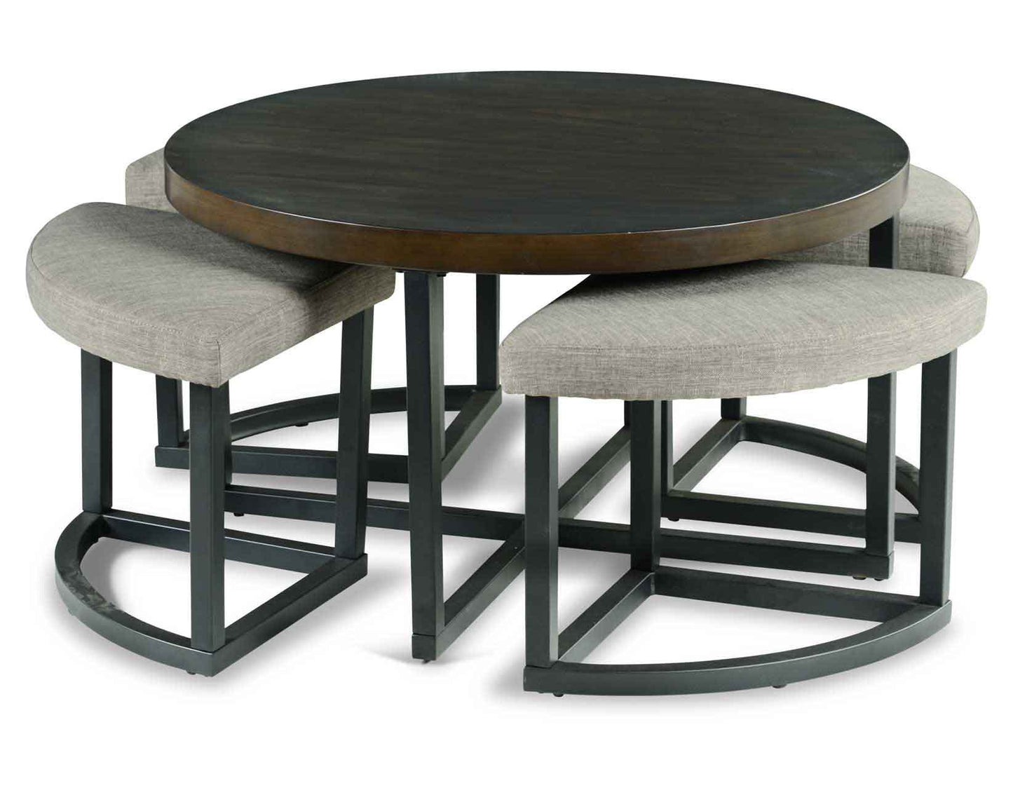 Yukon Coffee Table with Stools by Steve Silver