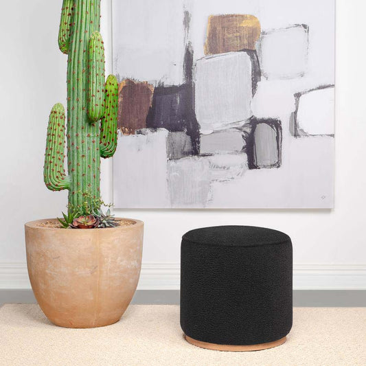 Zena Black Ottoman by Coaster