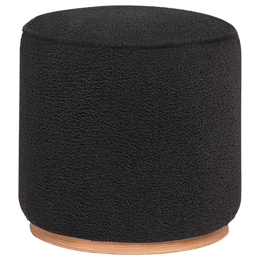 Zena Black Ottoman by Coaster