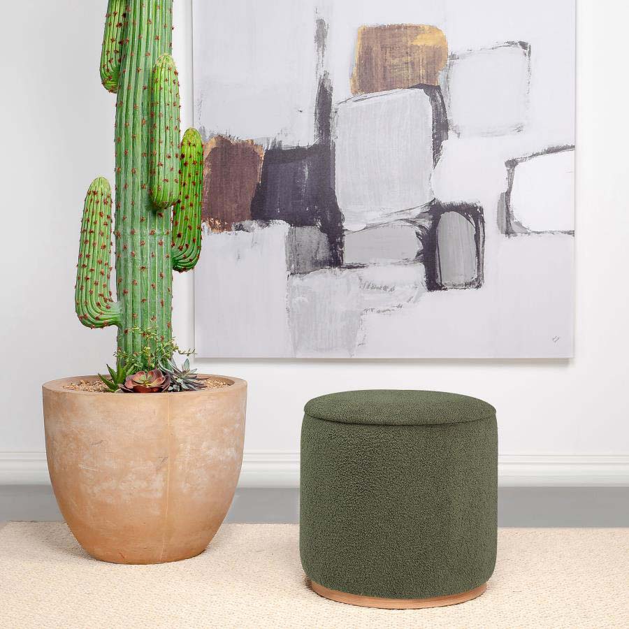 Zena Green Ottoman by Coaster