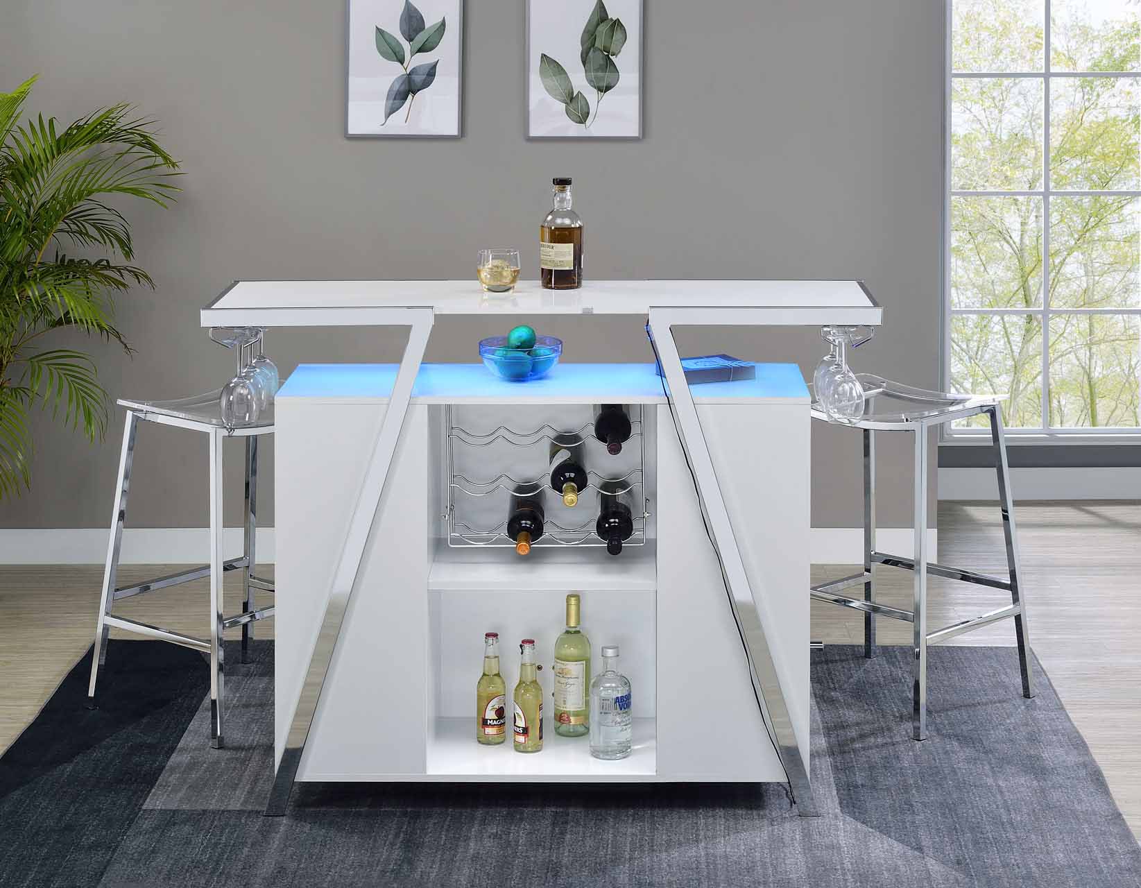 Led Bar Set Zena LED Lighting Bar Height Set by Steve Silver – Dallas Furniture Online