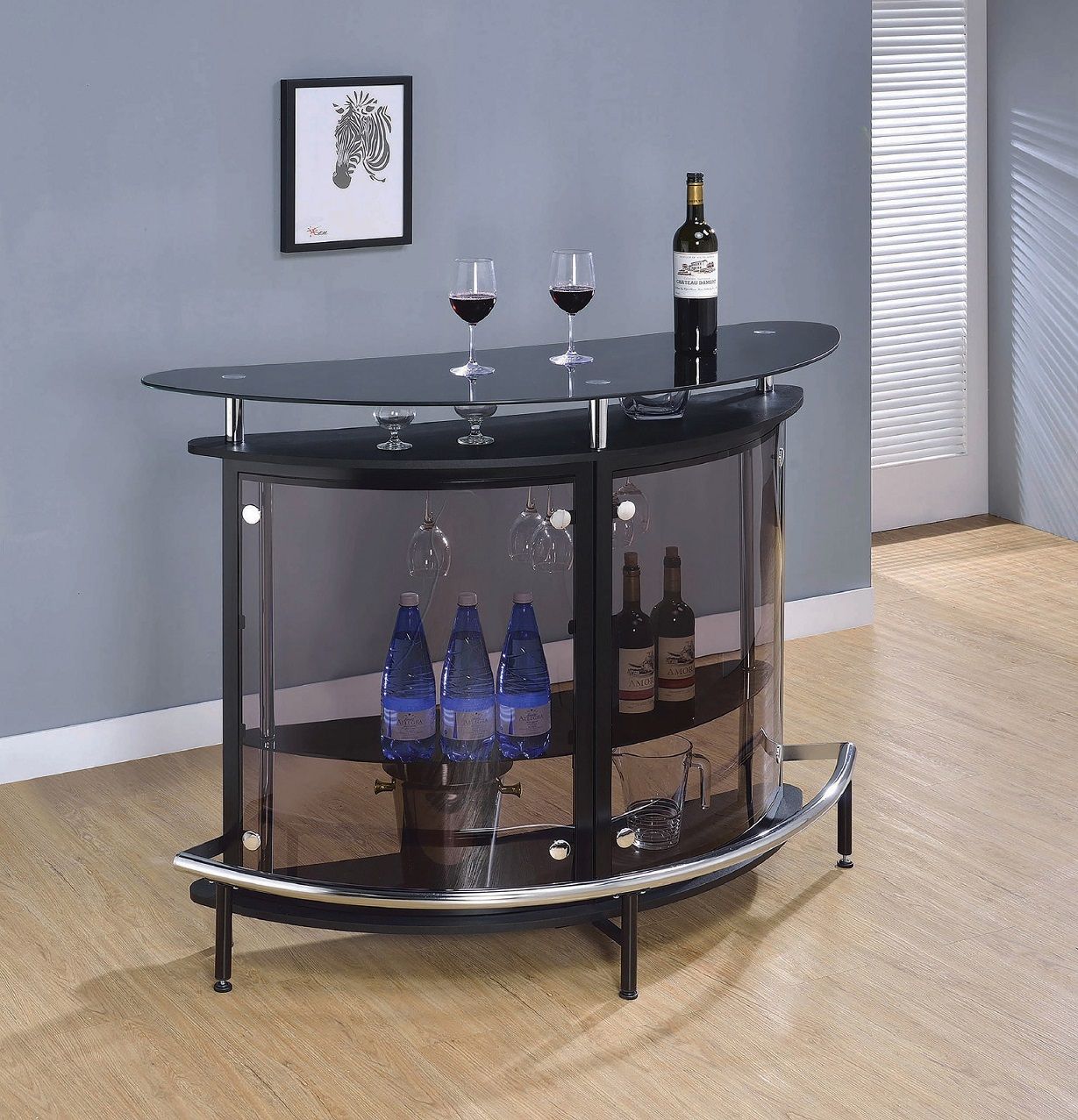 Amarillo Black Bar Unit by Coaster