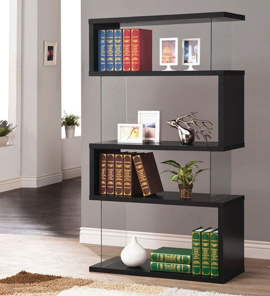 Emelle Black Bookcase by Coaster