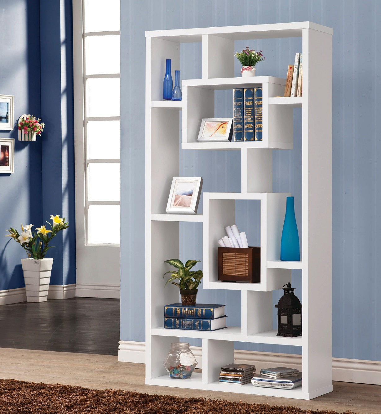 Howie White Bookcase by Coaster