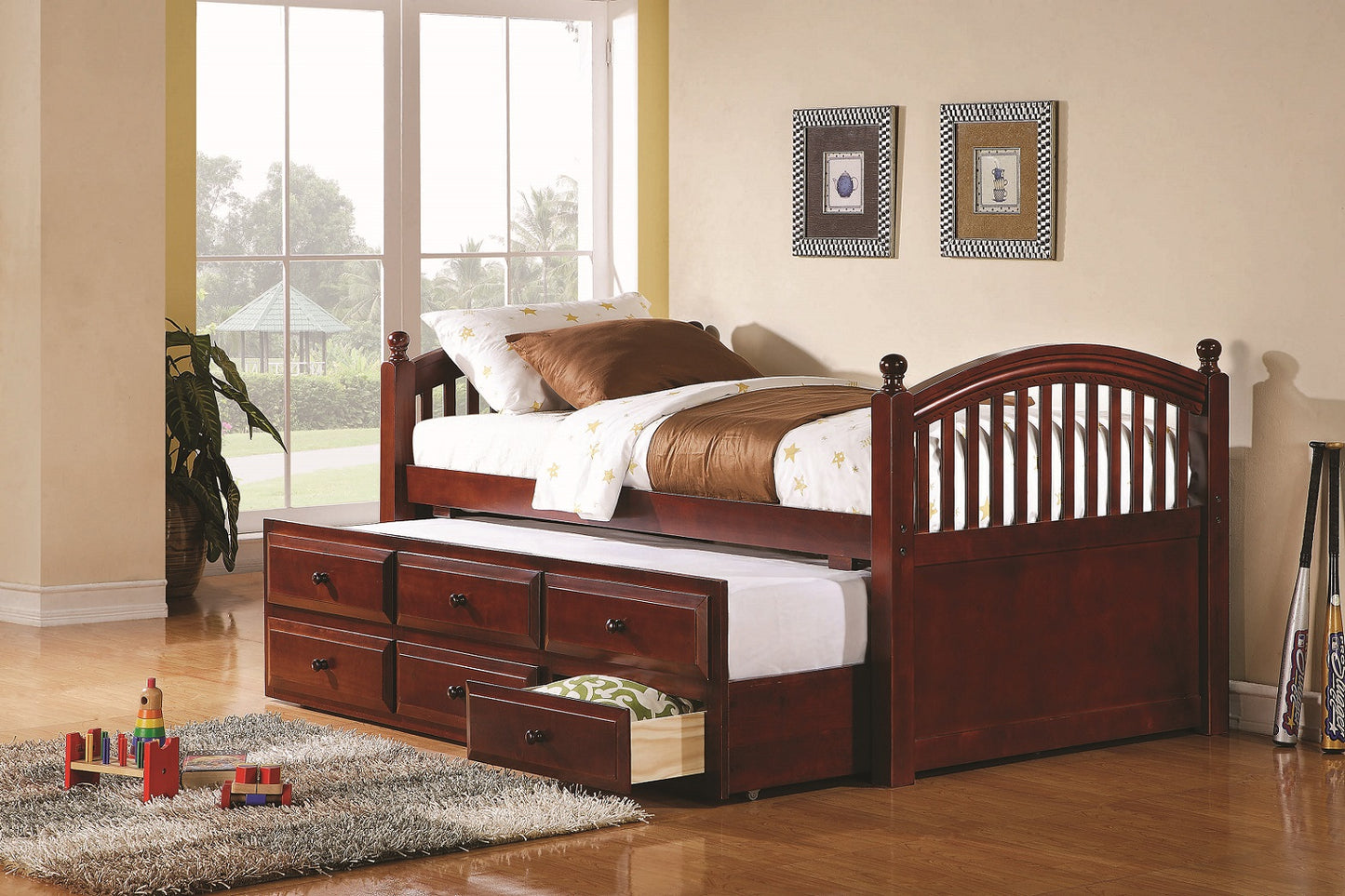 Norwood Captain's Bed with Trundle by Coaster