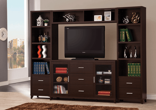 Lewes 4 Piece TV Entertainment Center by Coaster