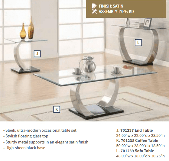 Pruitt End Table (only) by Coaster