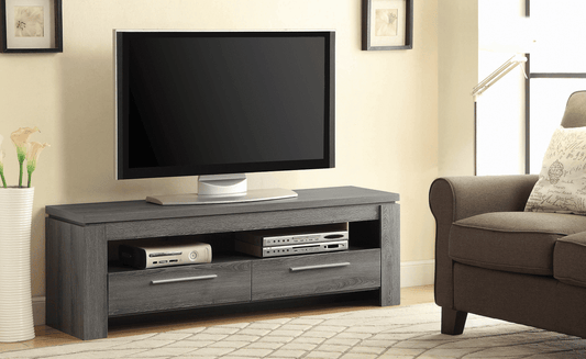 Elkton Weathered Grey TV Console (only) by Coaster