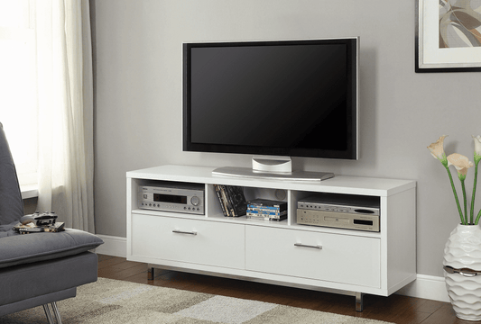 Casey White TV Console (only) by Coaster