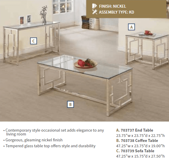 Merced Sofa Table  by Coaster